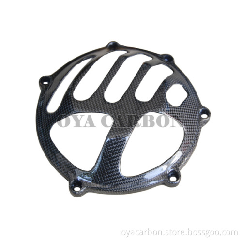 Carbon Fiber Clutch Cover with Aluminum Inserts for All Ducati
